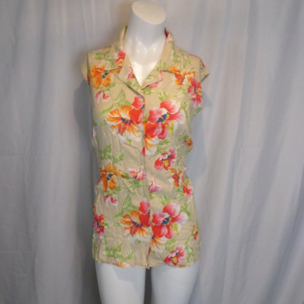💖Liz Claibourne floral top